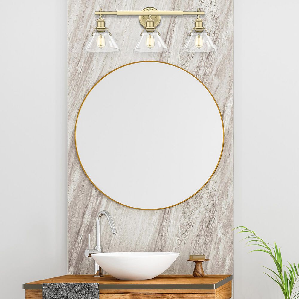 Golden Lighting Orwell 3-Light Bath Vanity with Clear Glass in Brushed Champagne Bronze, , large