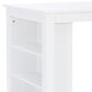 Linon Home Decor Mayfair Counter Height Space Saving Table in White - Table Only, , large