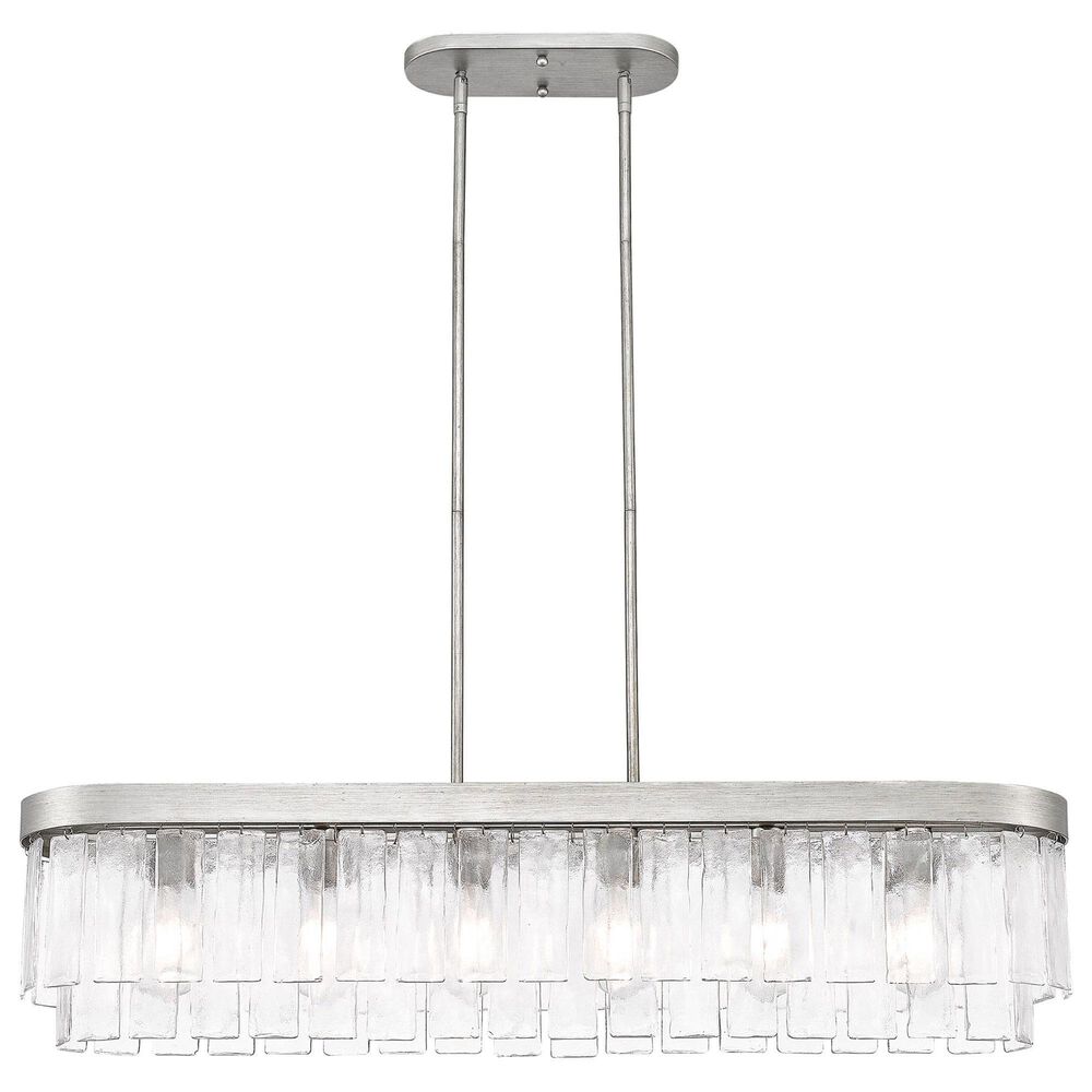 Golden Lighting Ciara 6-Light Linear Pendant in Peruvian Silver, , large