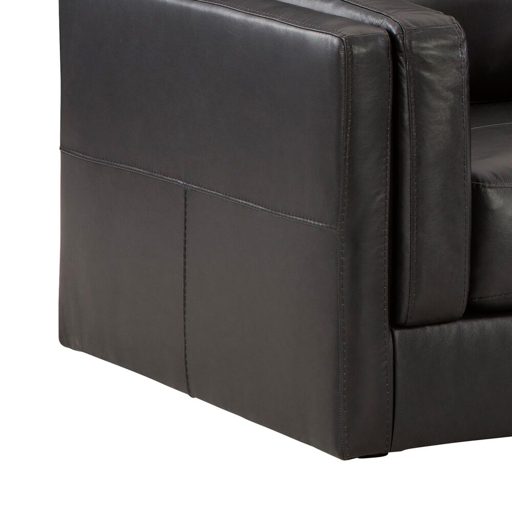 Ashley Amiata Oversized Leather Chair in Onyx, , large