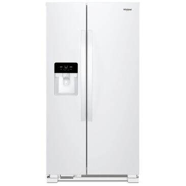Whirlpool 24.6 Cu. Ft. 36" Wide Side-by-Side Refrigerator in White, , large