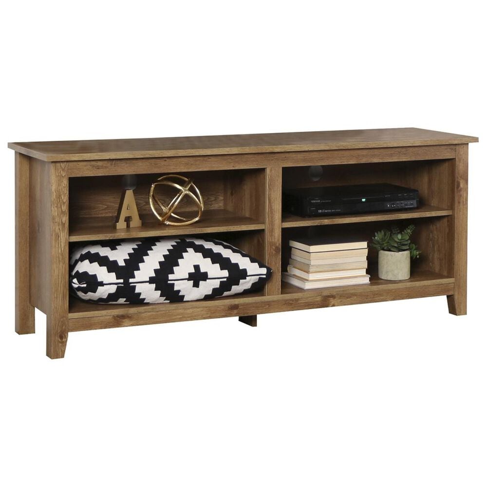 Walker Edison 58" Wood TV Stand in Barnwood, , large