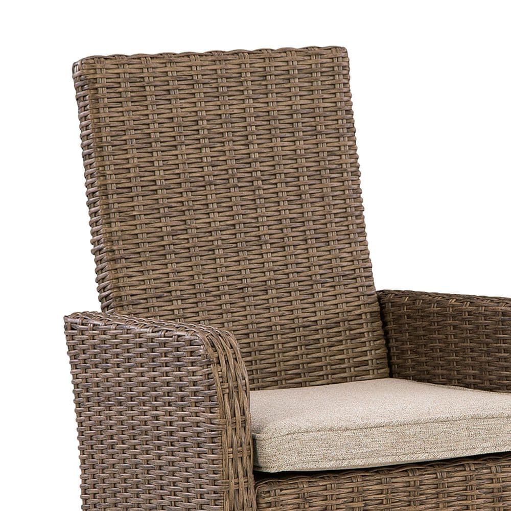 Ashley Laguna Heights Patio Arm Chair in Beige (Set of 2), , large