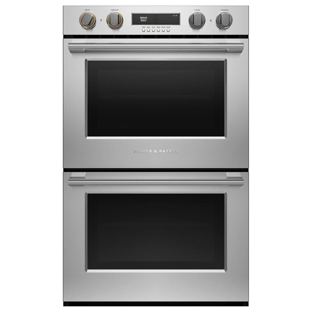 Fisher & Paykel 30" Double Electric Wall Oven with Convection and AeroTech in Stainless Steel, , large