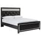 Ashley Kaydell 3-Piece Queen Upholstered Bed Set in Black and Dark Gray, , large
