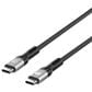Manhattan 3" Braided USB-C Charging Cable in Black, , large