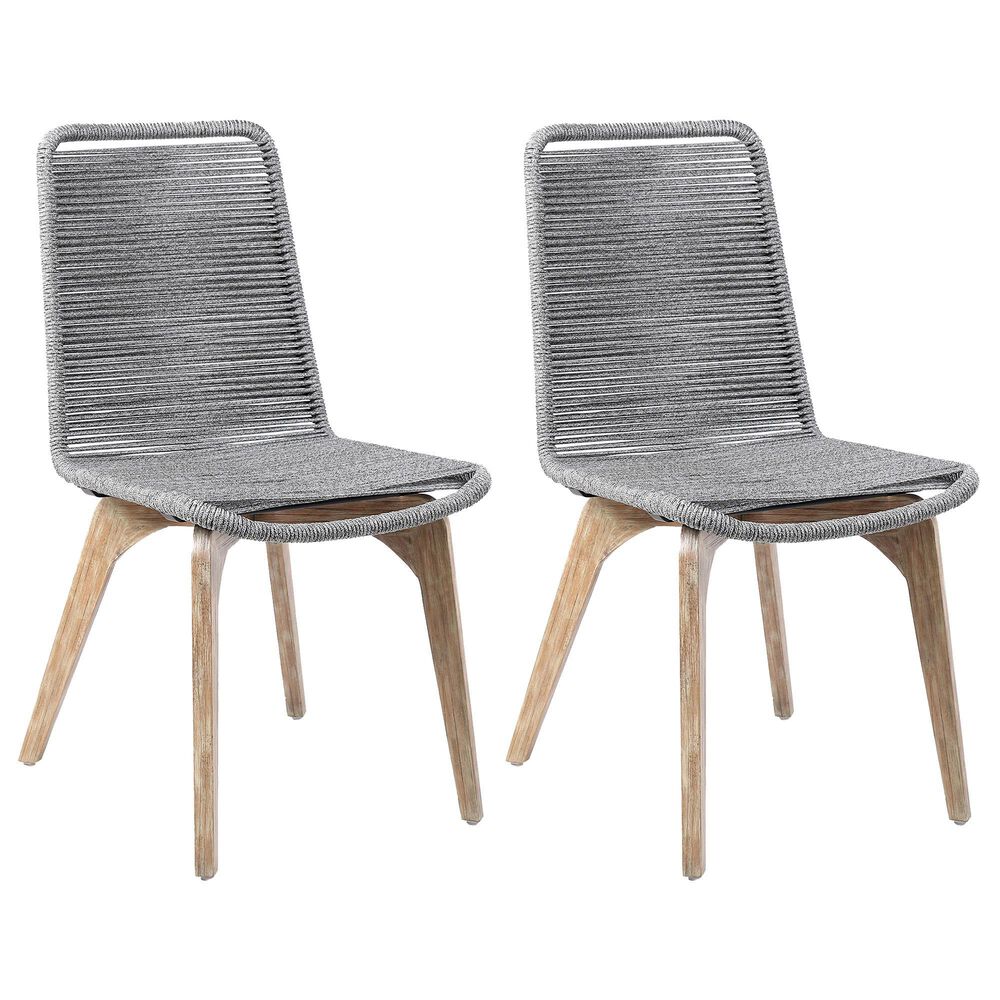 Blue River Island Patio Dining Chair in Gray/Light Eucalyptus &#40;Set of 2&#41;, , large
