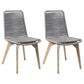 Blue River Island Patio Dining Chair in Gray/Light Eucalyptus (Set of 2), , large