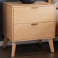 Linon Home Decor Reid 2-Drawer Nightstand in Natural, , large