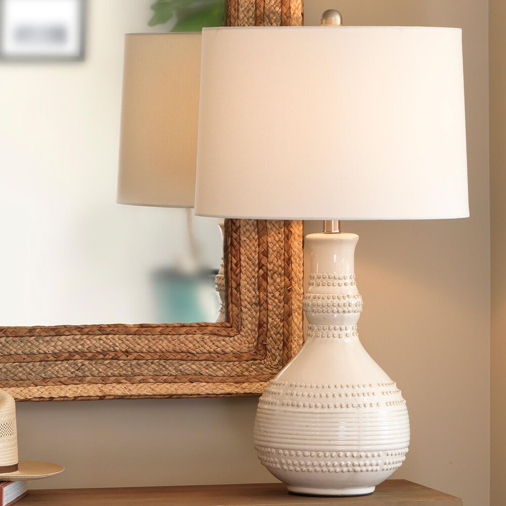 Splendor Living Norchester Table Lamp in White, , large