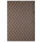 Central Oriental Santorini Diamond 6"7" x 9"6" Pebble and Natural Area Rug, , large