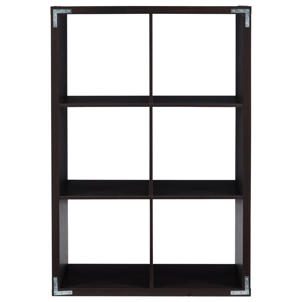 Linon Home Decor Galli 6-Shelf Bookcase in Espresso, , large