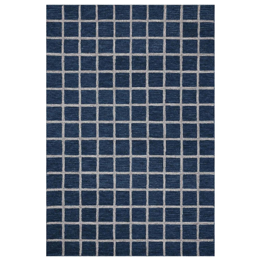 Chris Loves Julia x Loloi Polly 8"6" x 11"6" Navy and Silver Area Rug, , large