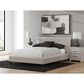 Ashley Zuraleus Queen Upholstered Platform Bed with Two Nightstands in Matte White, , large