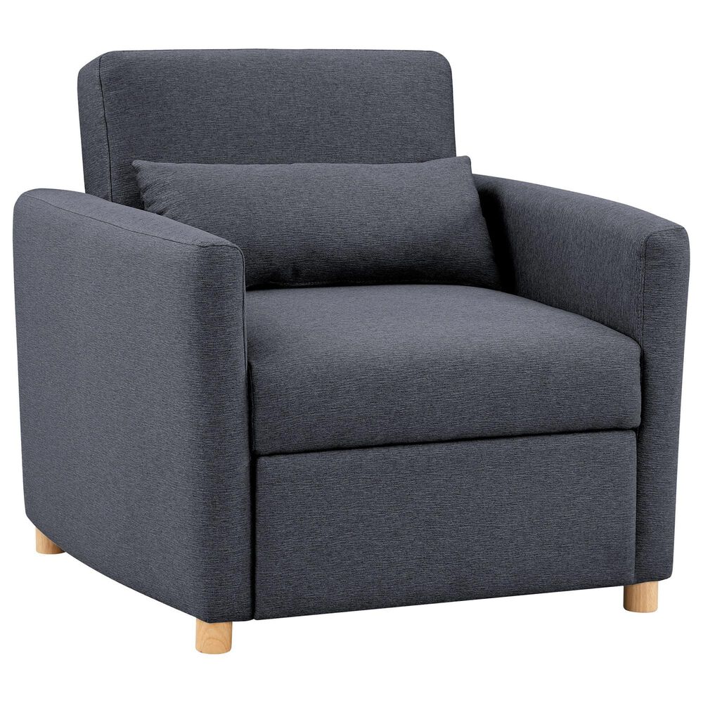 Lifestyle Solutions Conley Convertible Chair in Navy Blue, , large