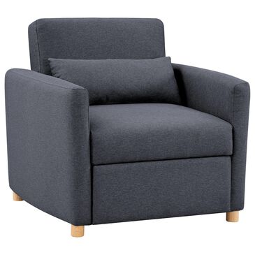 Serta Conley Convertible Chair in Navy Blue, , large