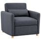 Lifestyle Solutions Conley Convertible Chair in Navy Blue, , large