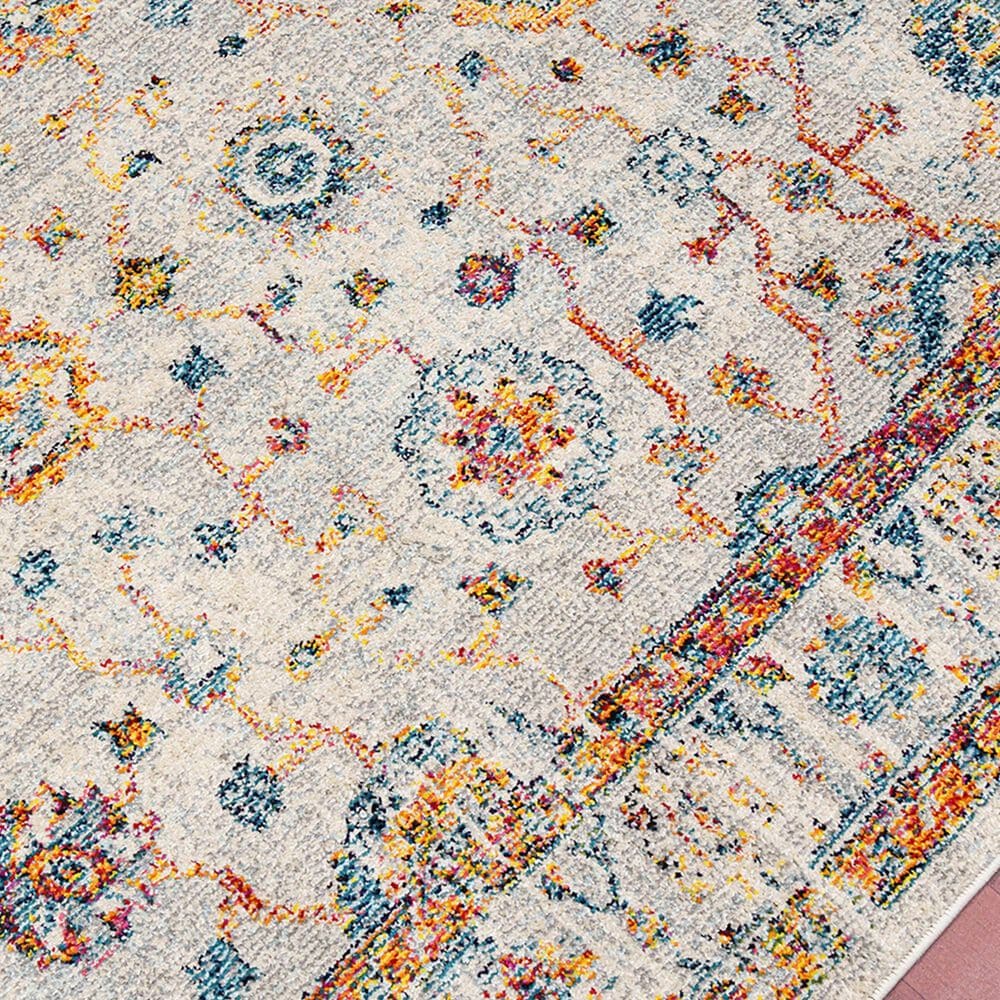 Amer Rugs Montana Traditional 3&#39;3&quot; x 5&#39; Ivory and Orange Area Rug, , large