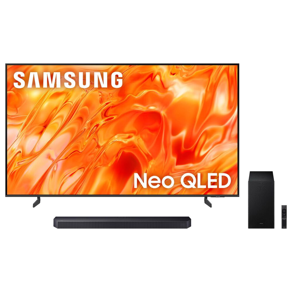 Samsung 85" Class QN70H Series Neo QLED Samsung Vision AI Smart TV with Q-Series 3.1.2 Channel Soundbar System in Titan Gray, Black and Titan Black, , large