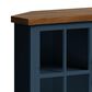 Legends Home Nantucket 67" Corner TV Stand in Blue Denim and Whiskey, , large
