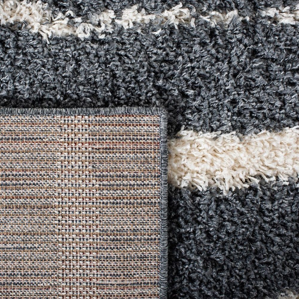 Safavieh Venus Shag 2&#39;2&quot; x 14&#39; Dark Grey and Ivory Runner, , large