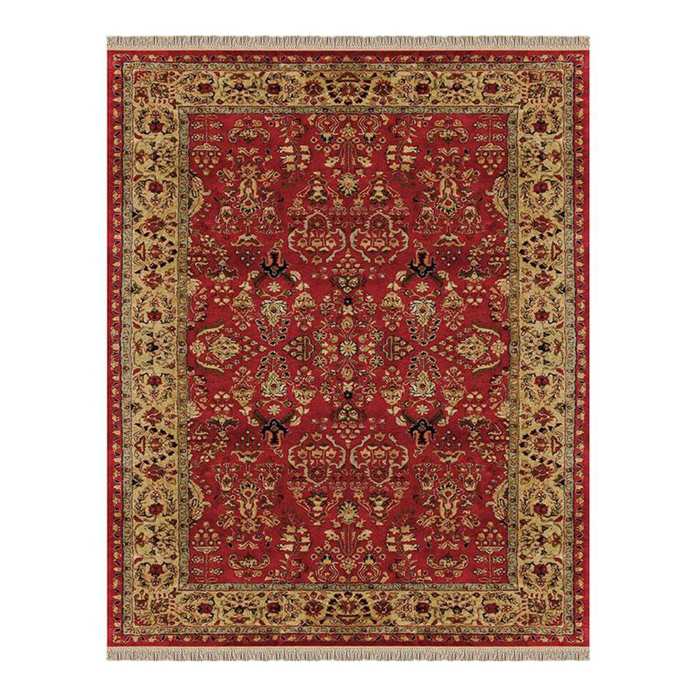 Feizy Rugs Amore 8327F 5" x 8" Red/Light Gold Area Rug, , large