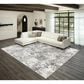 Dalyn Rug Company Rhodes Abstract 3"2" x 5"1" Gray Area Rug, , large