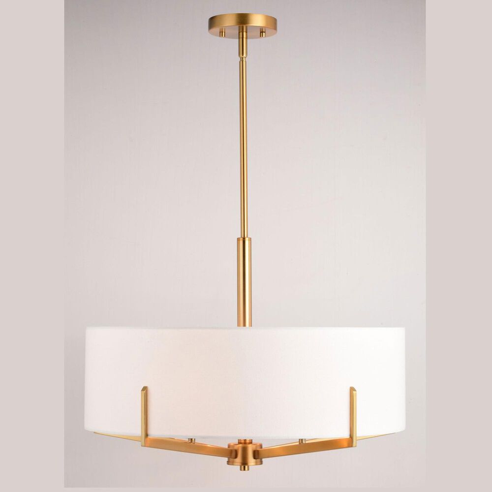 Vaxcel Surrey 5-Light Chandelier in Natural Brass, , large