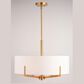 Vaxcel Surrey 5-Light Chandelier in Natural Brass, , large