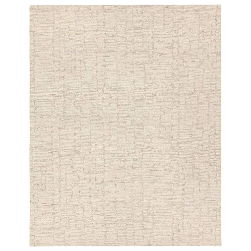 Jaipur Labyrinth Herculean 10" x 14" Feather Gray and Oyster Gray Area Rug, , large
