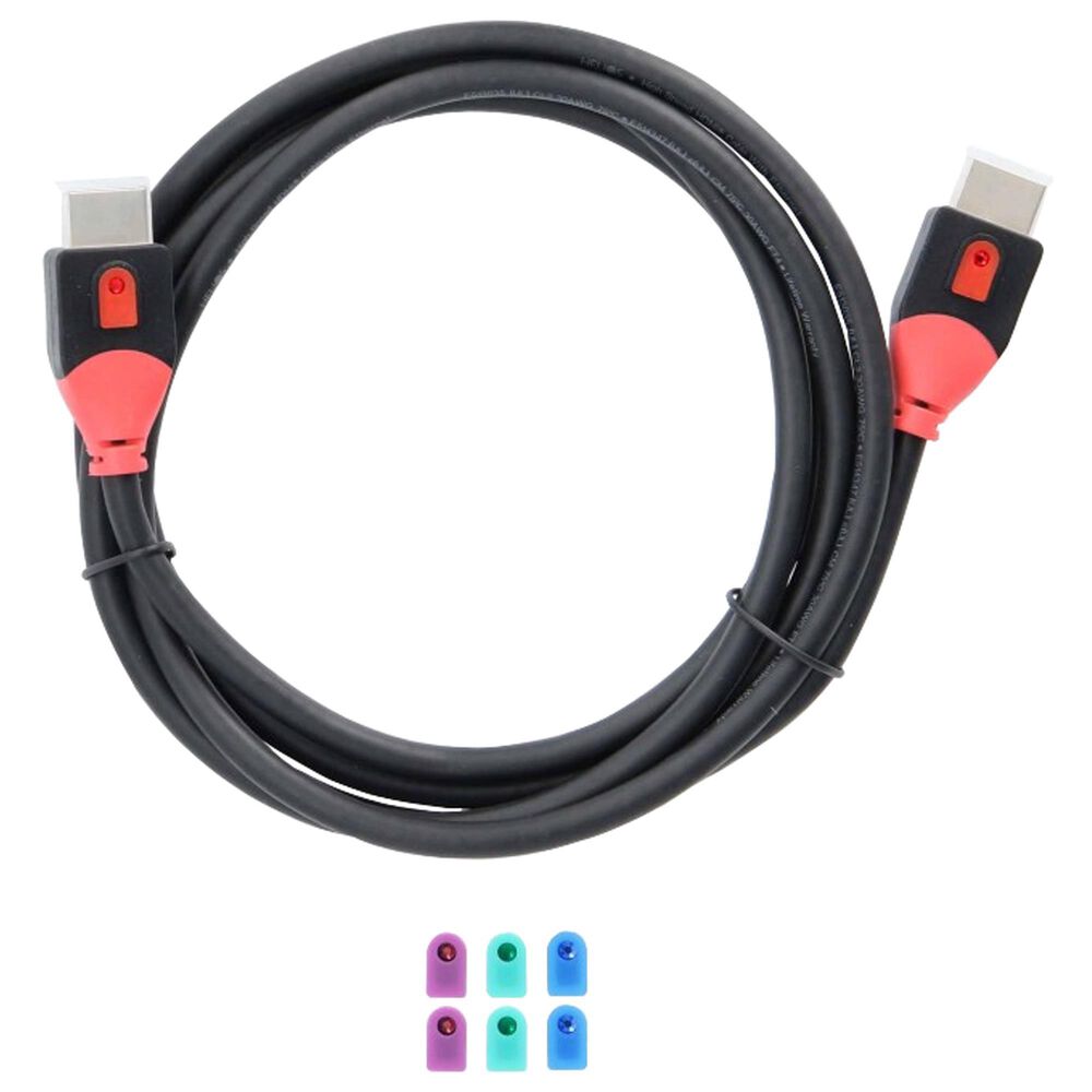 Helios 3 Ft HDMI Cable in Red and Black, , large