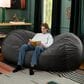 Jaxx Grand Lounger 7" Bean Bag Sofa in Black, , large