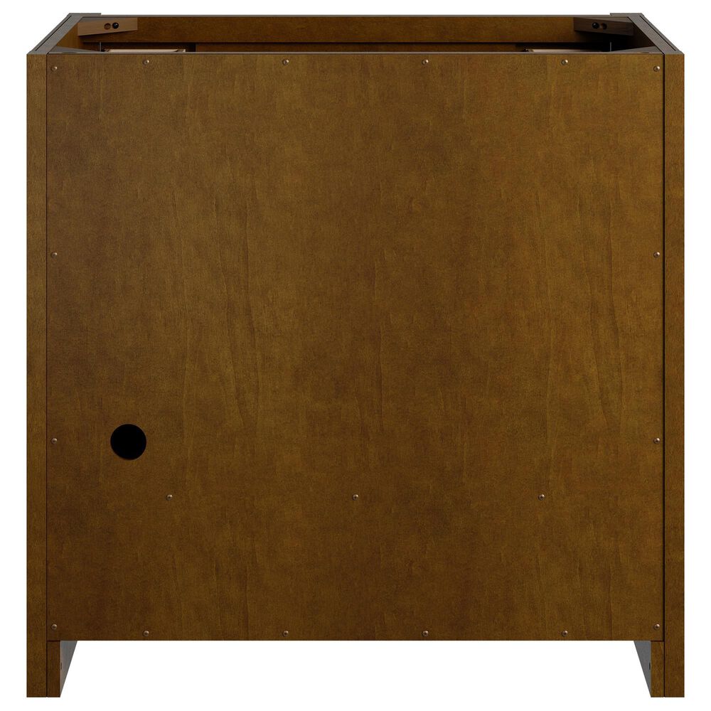 James Martin Bellshire 36" Single Bathroom Vanity in Honey Oak with 3 cm White Zeus Silestone Top and Rectangular Sink, , large