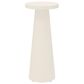 Ebel Outdoor Furniture Bellino 10" Round Patio Drink Table in Ivory, , large