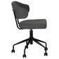 Linon Home Decor Tristan Swivel Office Chair in Black, , large