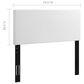 Modway Taylor Upholstered Faux Leather King/California King Headboard in White, , large