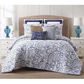 Pem America Indienne 3-Piece King Paisley Comforter Set in Navy and White, , large