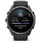 Garmin fenix 9 Pro Smartwatch 51mm Carbon Gray DLC Titanium with Black and Pebble Gray Silicone Band, , large