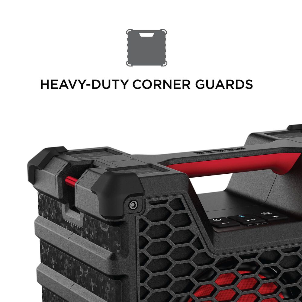 Ion Tailgater Tough Rugged Portable All-Weather Wireless Speaker in Black, , large