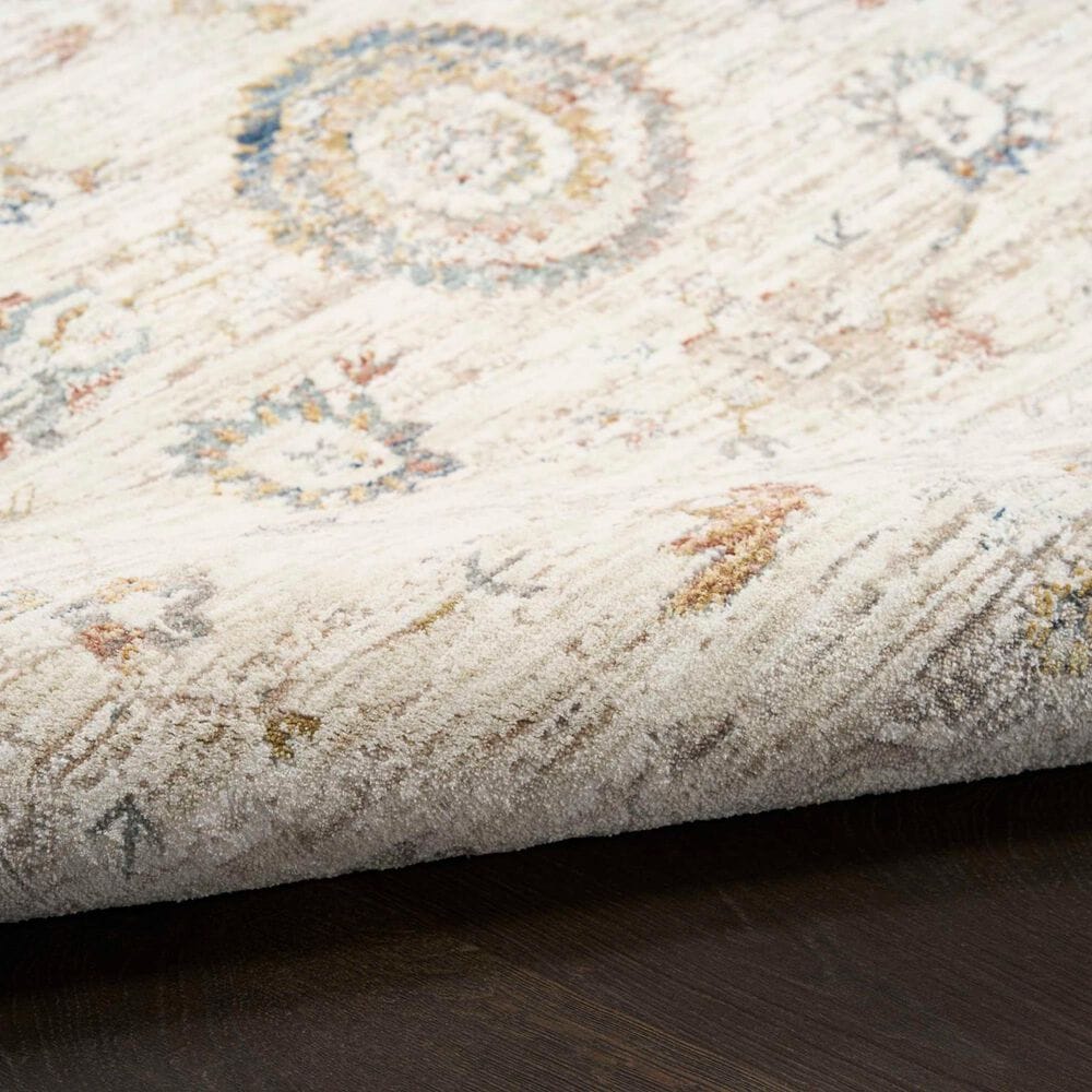 Nourison Antique Fusion ANF04 Ivory and Multicolor 3'11" x 5'10" Area Rug, , large