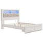 Ashley Altyra Queen Upholstered Bookcase Bed with Storage  in White, , large