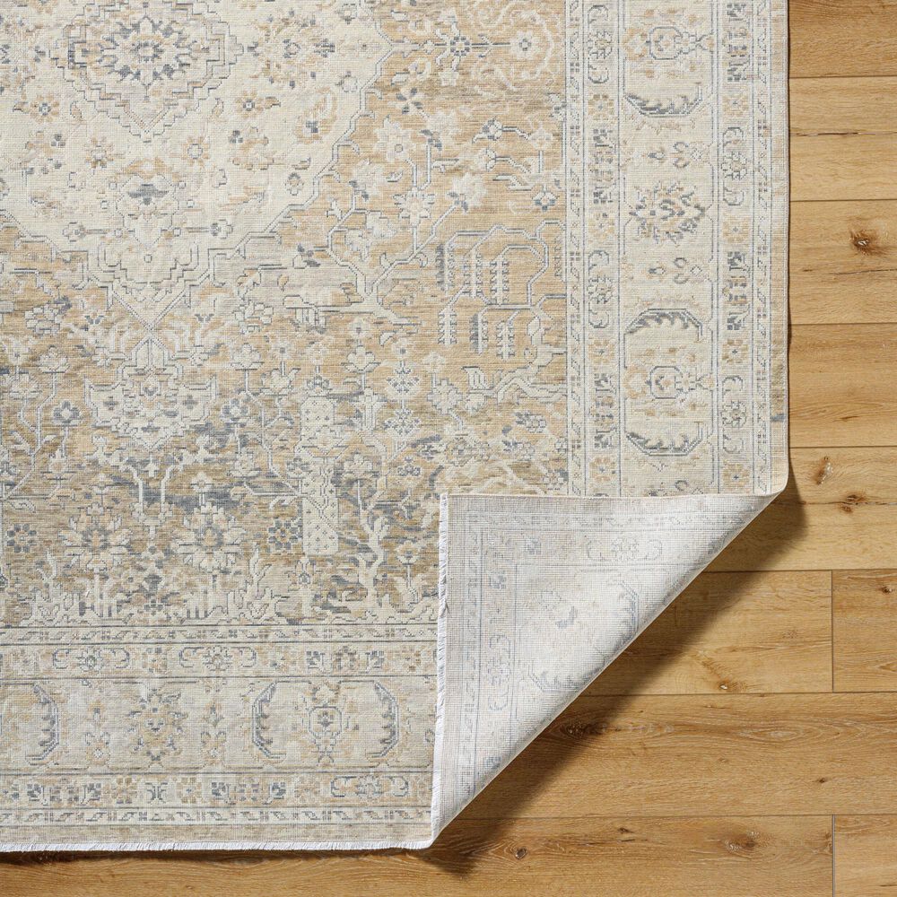 Surya Once Upon a Time Ivory, Tan, Light Gray, Gray and Light Brown 2&#39;11&quot; x 9&#39;10&quot; Runner, , large