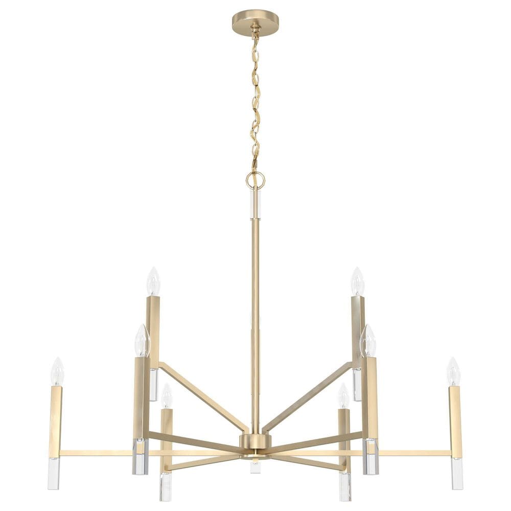 Hunter Sunjai 9-Light Chandelier in Alturas Gold, , large