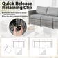 HOMLUX 12-Piece Patio Conversation Set in Dark Gray, , large