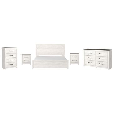 Signature Design by Ashley Gerridan 5-Piece Queen Bedroom Set in White and Gray, , large
