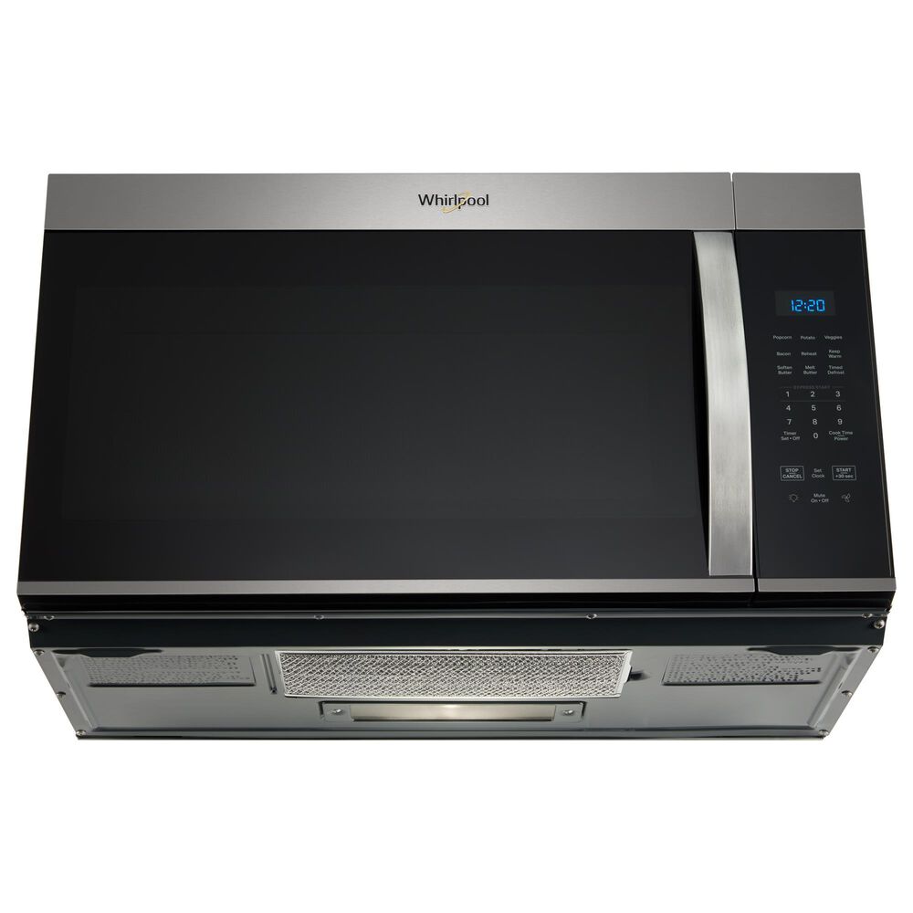 Whirlpool 4-Piece Kitchen Package with 19.3 Cu. Ft. Refrigerator and 5.3 Cu. Ft. Freestanding Electric Range in Fingerprint Resistant Stainless Steel, , large