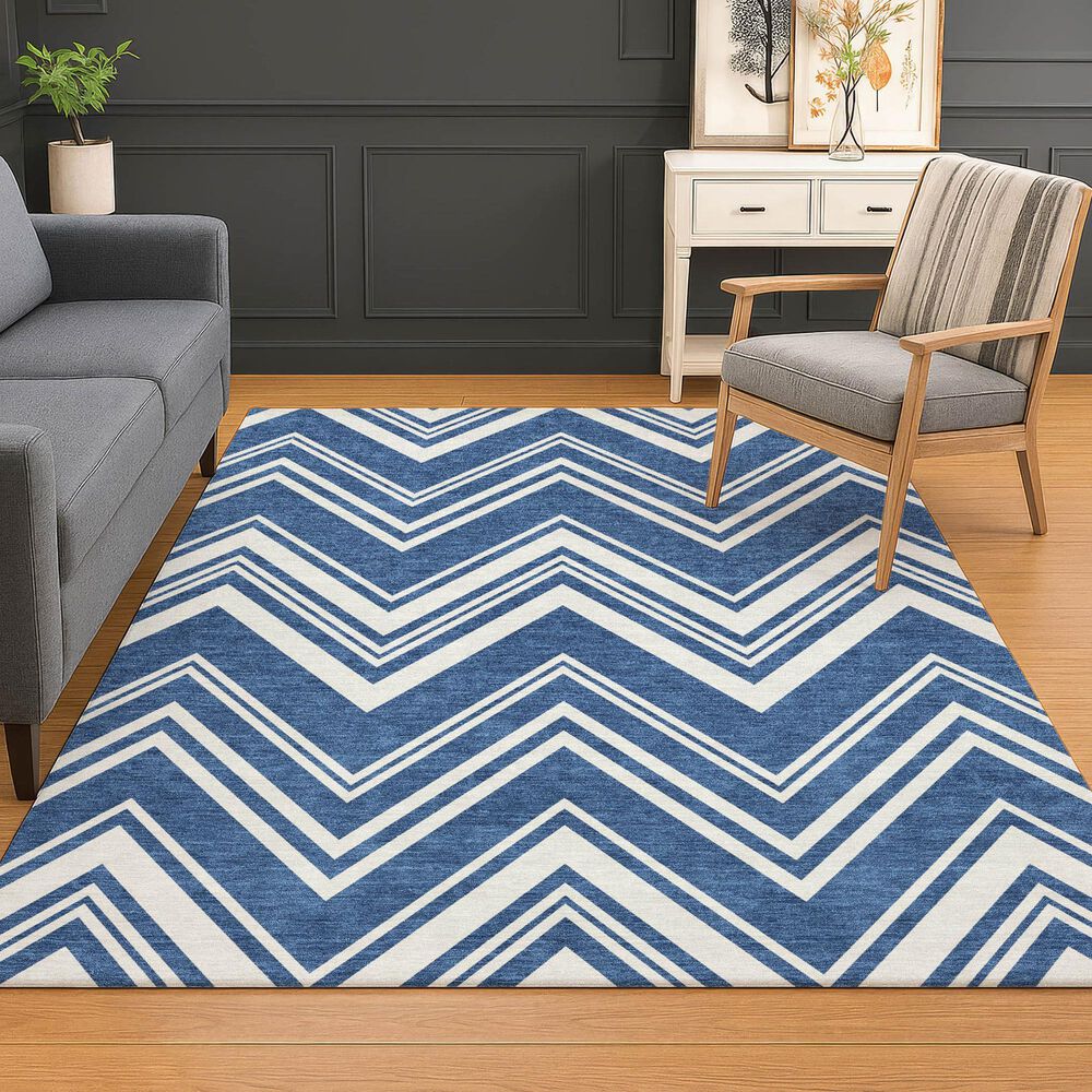 Dalyn Rug Company The Reserve TR17 Blue 9&#39; x 12&#39; Indoor/Outdoor Area Rug, , large