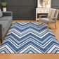 Dalyn Rug Company The Reserve TR17 Blue 9" x 12" Indoor/Outdoor Area Rug, , large