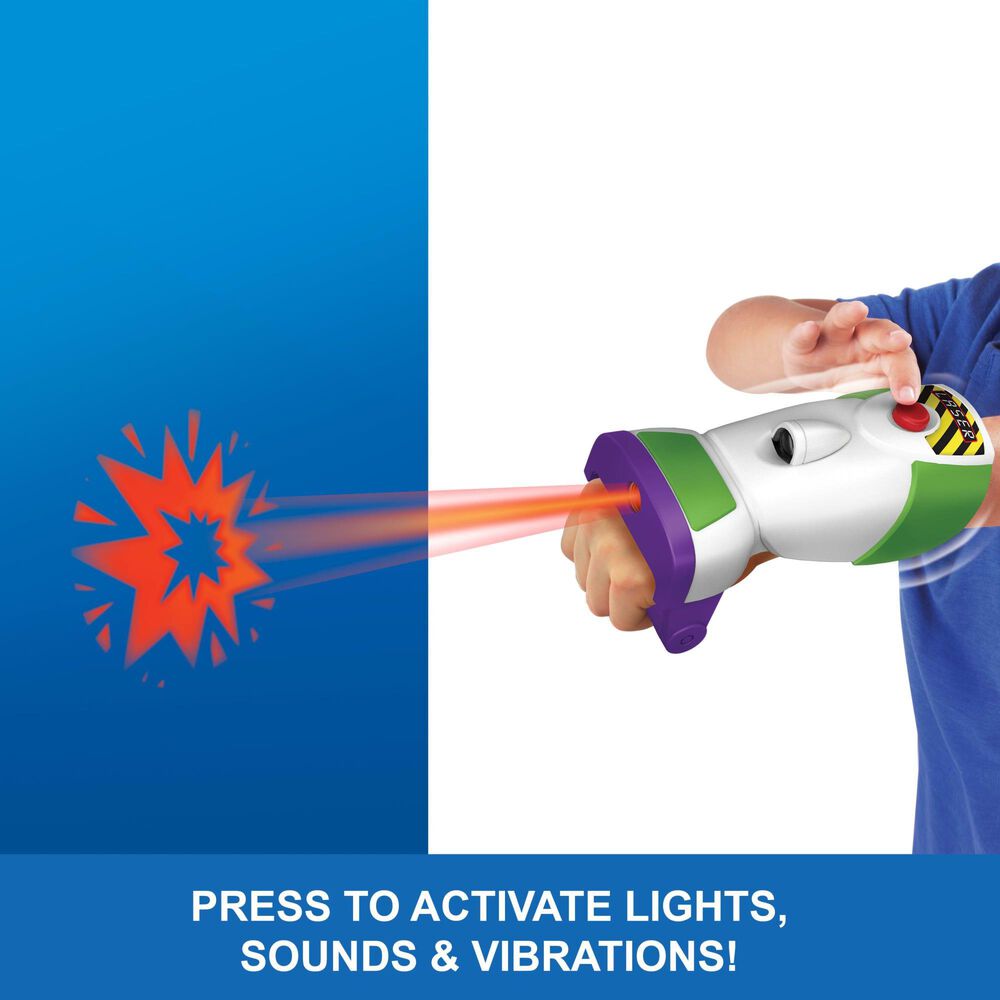 Pixar Toy Story 5 Buzz Lightyear Roleplay Laser Gauntlet with Lights and Sounds, , large