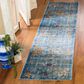Safavieh Aria Oriental 2" x 8" Blue and Multicolor Runner, , large